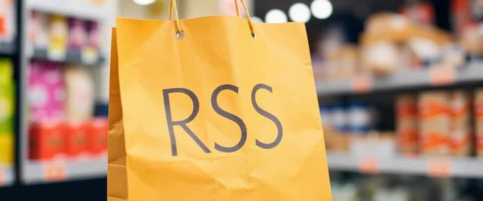 Photo of a shopping bag with RSS written on it